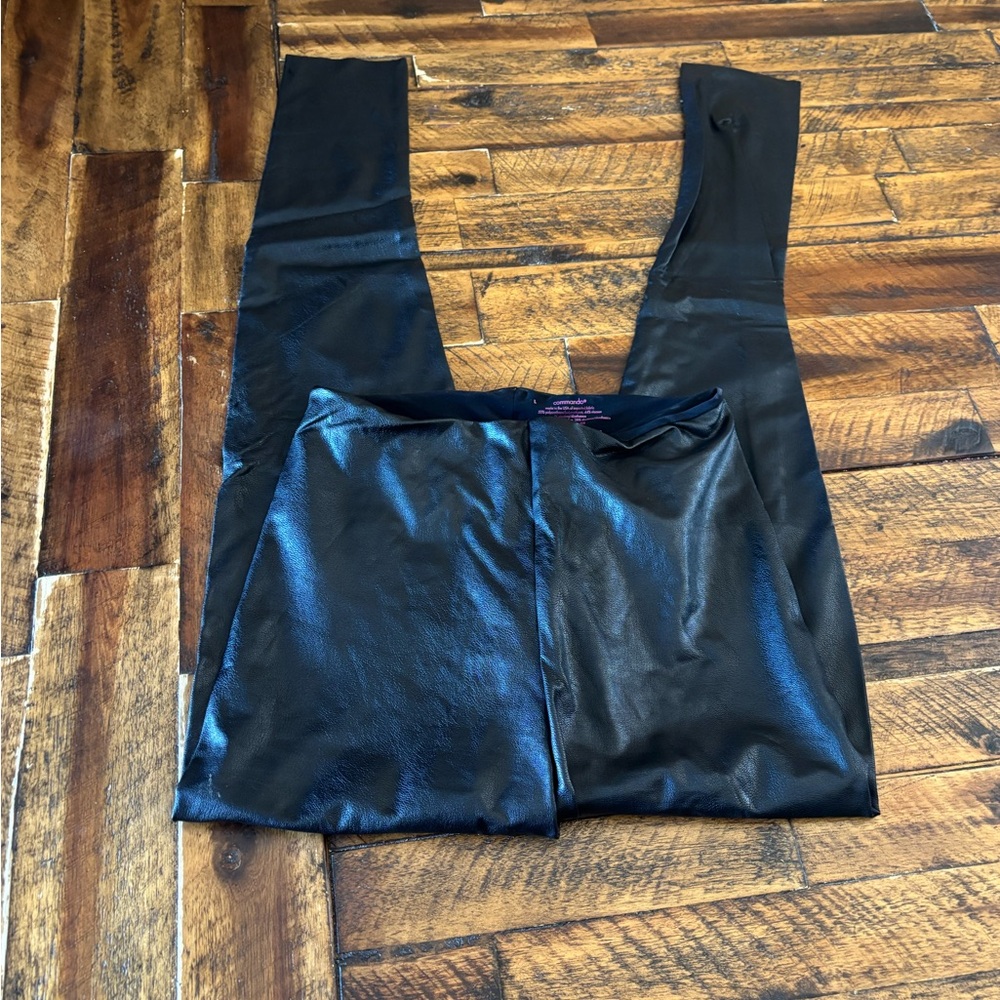 Commando Black Faux Leather Leggings